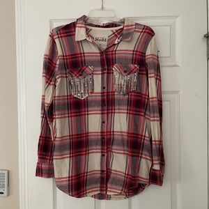 MUDD button down shirt Size (L)